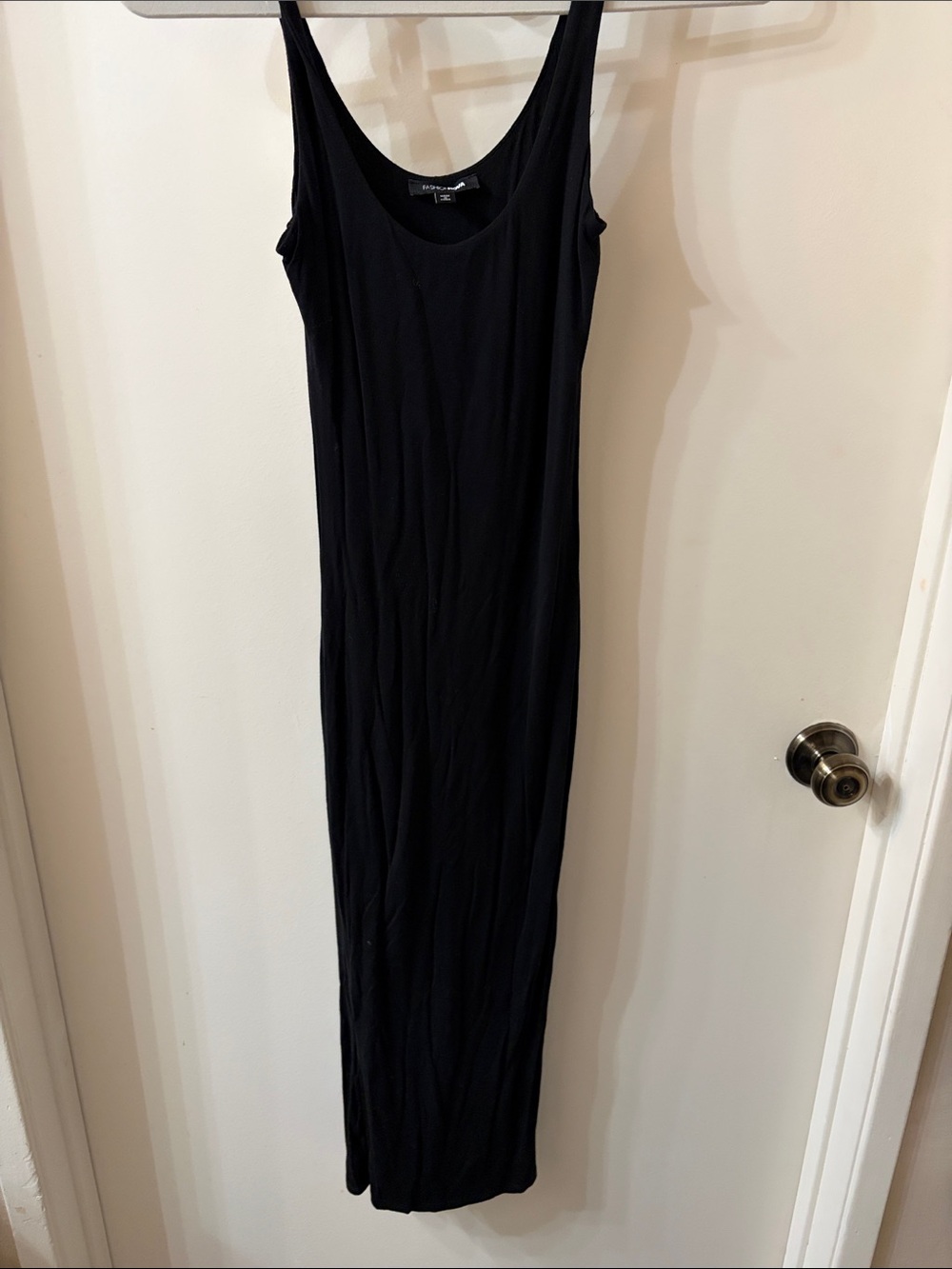 Fashion Nova Black Tank Maxi Dress